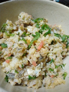 焼きカマスと紅生姜の混ぜご飯-レシピのメイン写真