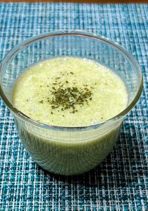 四毒抜き 枝豆の冷製スープ、玉ねぎ麹味-レシピのメイン写真