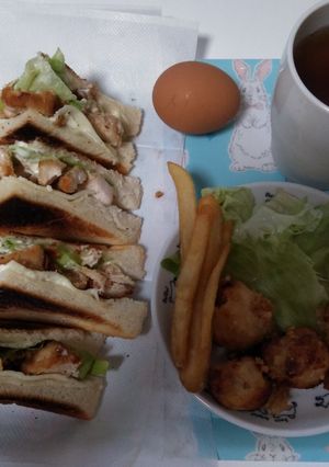 向井くうのケンタッキー風チキンサンド-レシピのメイン写真