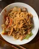 お一人様！市販の焼きそばソースカツ隠し味