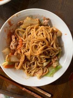 お一人様!市販の焼きそばソースカツ隠し味-レシピのメイン写真
