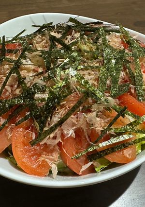 レタスとトマトの【和風サラダ】-レシピのメイン写真