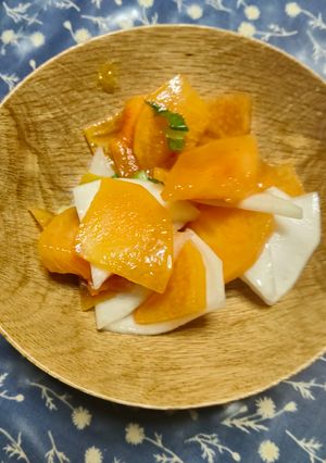 柿と蕪の浅漬け-レシピのメイン写真
