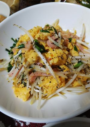 ニラ玉ハムもやし※簡単節約レシピ-レシピのメイン写真