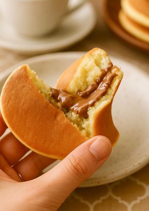 朝ごはんに！絶品とろけるチョコパンケーキ-レシピのメイン写真