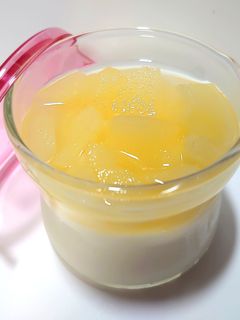 ♬煮りんごゼリー&ヨーグルトゼリー♬-レシピのメイン写真