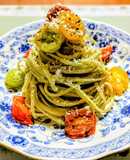 クリスマスディナー！トマトバジルパスタ
