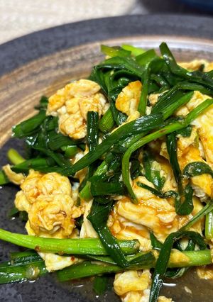 ご飯がすすむ、ピリ辛ニラ玉-レシピのメイン写真