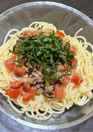 トマトとツナの冷製パスタ-レシピのメイン写真