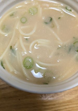 スパゲッティ入りみそ汁-レシピのメイン写真