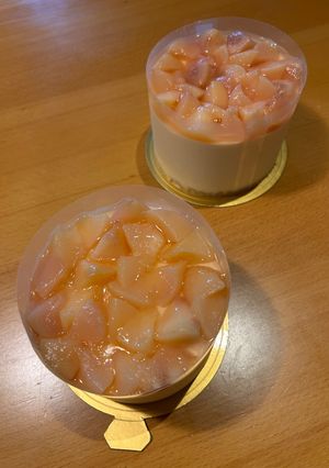 桃のレアチーズケーキ-レシピのメイン写真