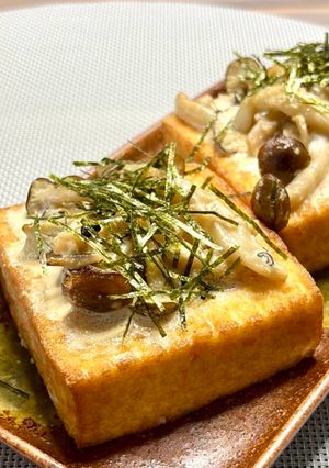厚揚げ明太しめじ焼き-レシピのメイン写真