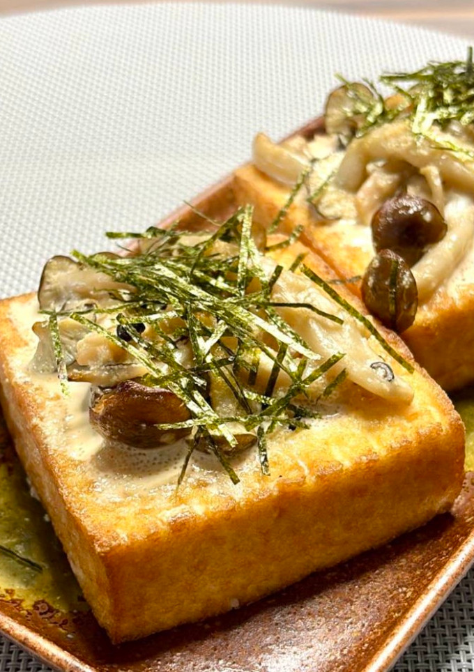 厚揚げ明太しめじ焼き-レシピのメイン写真
