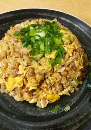 ダイエットに♪オートミール納豆チャーハン-レシピのメイン写真