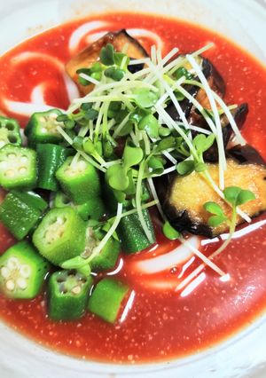 トマトジュースで簡単♪トマトつゆ-レシピのメイン写真