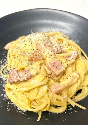 クリーム不使用の簡単カルボナーラ-レシピのメイン写真
