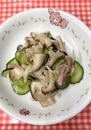 ［保育園幼児食］きのこのサラダ-レシピのメイン写真