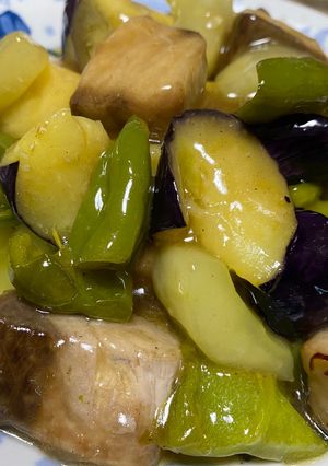 ブリと夏野菜の甘酢あんかけ-レシピのメイン写真