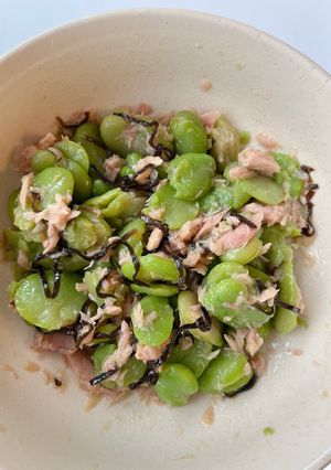そら豆のツナ昆布和え-レシピのメイン写真