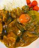メイプルシロップの甘口チーズ玉子カレー
