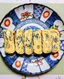 栄養満点！しらすと紫蘇、茗荷の玉子焼き