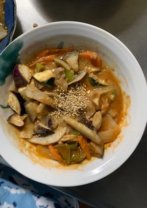洋風クリーミー生姜焼味根菜茄子甘酢酢豚-レシピのメイン写真