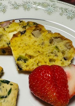 小麦粉でよもぎのケークサレ-レシピのメイン写真