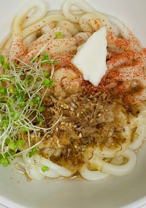 たらこふりかけ温うどん-レシピのメイン写真