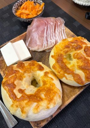 チーズベーグル-レシピのメイン写真