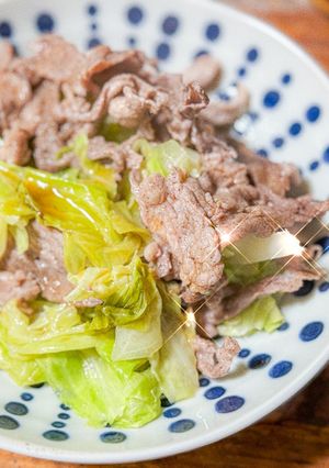 超簡単❣️蒸し豚こまキャベツ🥬🐷-レシピのメイン写真