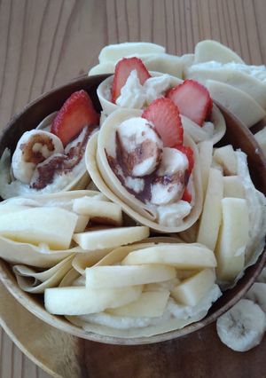 玄米粉でフルーツもりクレープ-レシピのメイン写真