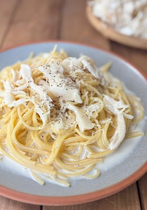 簡単♪白舞茸のクリームパスタ／ワンポット-レシピのメイン写真