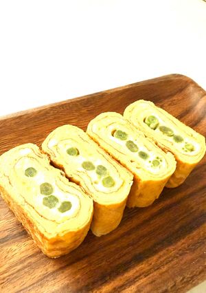 アスパラとチーズの卵焼き-レシピのメイン写真