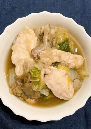 鶏むね肉、白菜、きのこのおろしあん-レシピのメイン写真