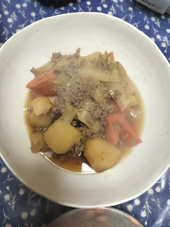 そぼろと白菜の肉じゃが-レシピのメイン写真