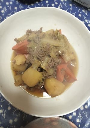 そぼろと白菜の肉じゃが-レシピのメイン写真