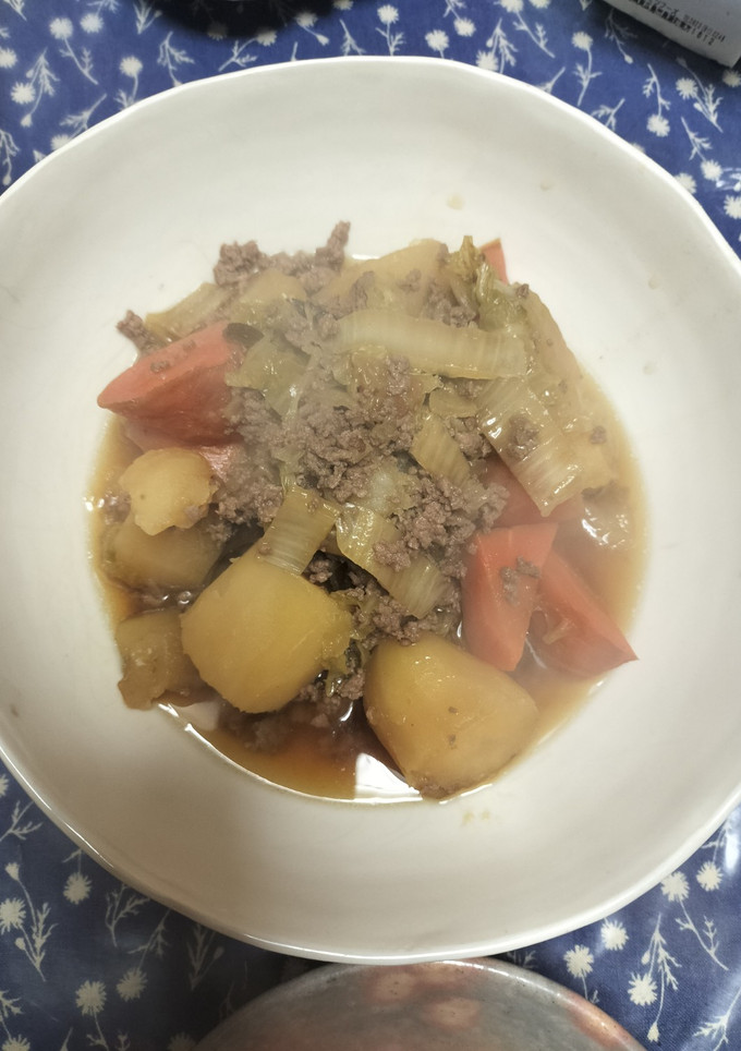 そぼろと白菜の肉じゃが-レシピのメイン写真