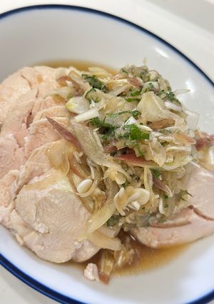 鶏ハムと香味野菜のポン酢がけ-レシピのメイン写真