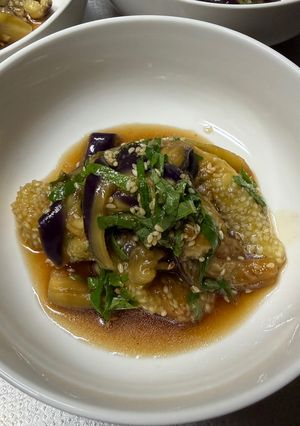 さっぱり茄子の大葉しょうが和え-レシピのメイン写真