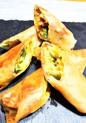 切って巻くだけの野菜春巻き-レシピのメイン写真