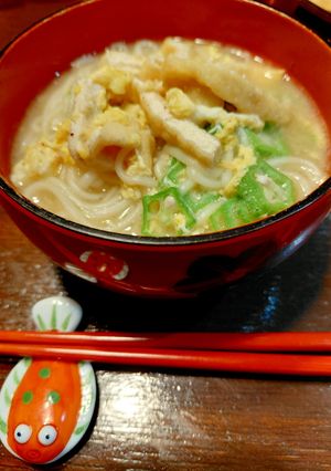 オクラのトロリン味噌味にゅうめん-レシピのメイン写真