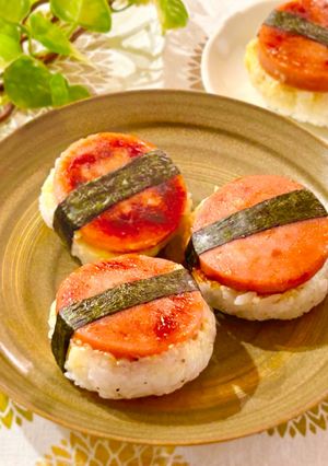 再現レシピ☆直火焼きソーセージおにぎり-レシピのメイン写真