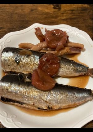 イカとイワシの梅煮-レシピのメイン写真