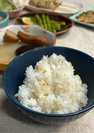 玄米初心者のちょっとだけ玄米入りご飯-レシピのメイン写真