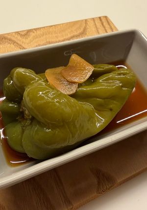 生姜酢醤油ピーマン丸ごと煮-レシピのメイン写真