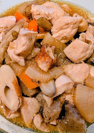 レンジで簡単!甘さ控えめ筑前煮-レシピのメイン写真