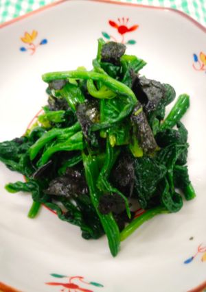 【減塩】ほうれん草ののり和え-レシピのメイン写真