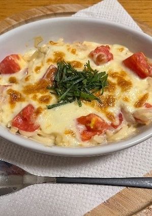 トマトとしらすのうどんグラタン-レシピのメイン写真