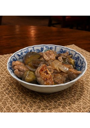 鶏もも肉となすの甘酢炒め★動画あり★-レシピのメイン写真