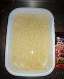 パスタは真水で生麺に戻すと時短ガス代節約